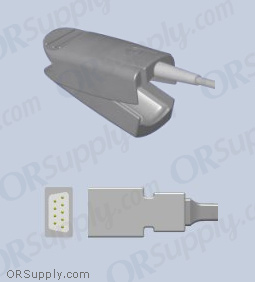 BCI Compatible SpO2 Finger Sensor with Large Reusable Finger Probe, 9 Pins