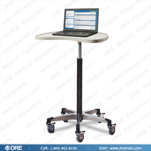 Clinton Contour Tec-Cart Mobile Work Station with laptop