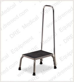 Clinton Stainless Steel Step Stool with Hand Rail - SS-150