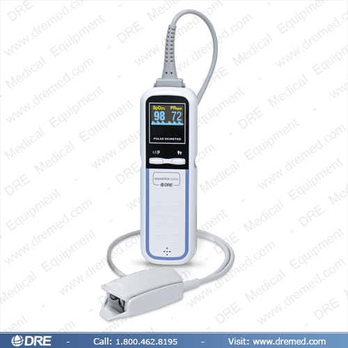 DRE Waveline Nano Handheld Pulse Oximeter - Standing View