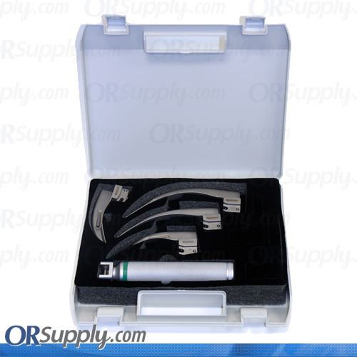 Flexicare Venticaire Conventional Macintosh English Profile Full Laryngoscope Set